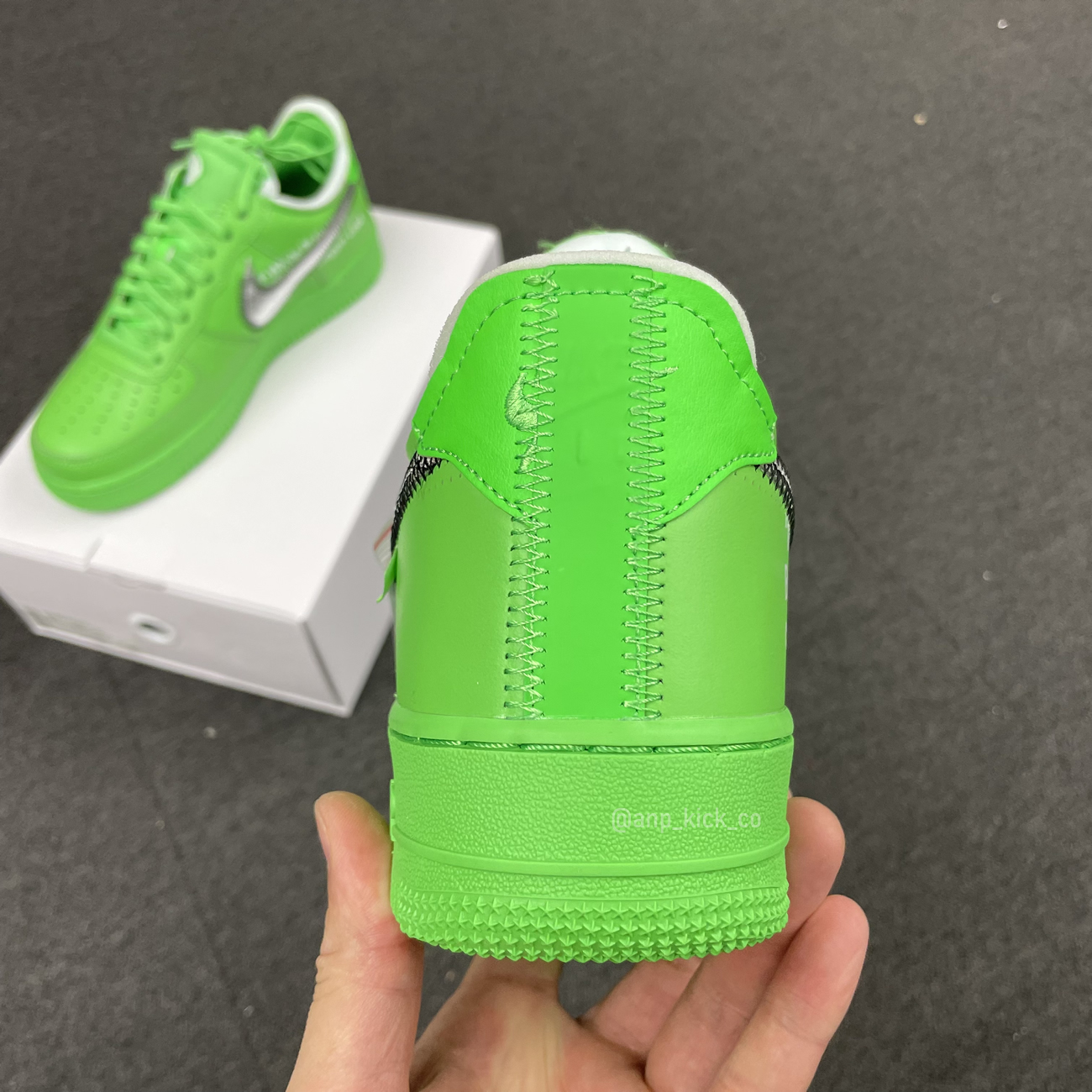 Off White Nike Air Force 1 Low Light Green (3) - www.newkick.vip